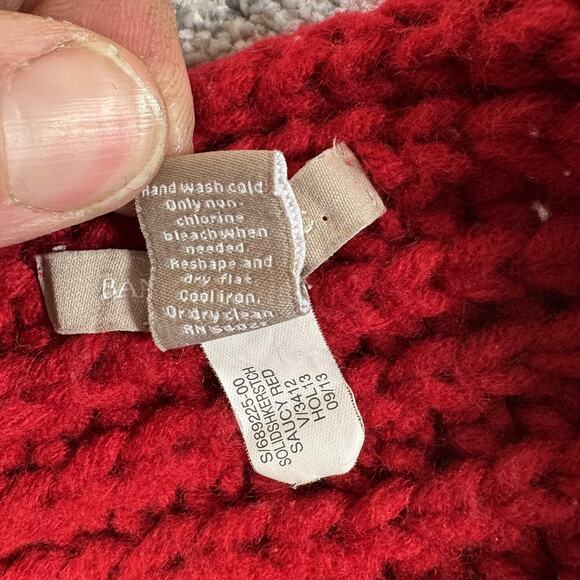 Banana Republic Scarf Womens One Size Chunky Knit Infinity Saucy Red Winter Warm - Picture 5 of 8